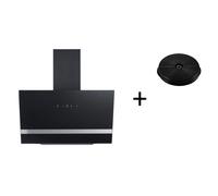 Campana Extractora Schräghaube Sin Cabeza 60 CM Negra Con Filtro Respekta