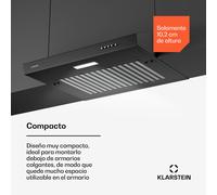 Campana extractora SlimVent 60 Black para una cocina con aire fresco