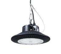 Campana Industrial LED UFO - 100W - IP65-6000K - 10000 Lúmens - Led Bridgelux - Driver Sosen - Aluminio - Iluminación Naves industriales, talleres, fábricas, AZABAK