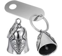 Campana Moto Amuleto,Guardian Bell,Campana Guardian Moto,Guardian Bell Moto,Campana Motera,Campana Moto Con Etiqueta Colgante De Acero Inoxidable,Para Bicicletas,Motocicletas,Vehículos Eléctricos