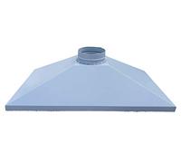 Campana para barbacoa, chimenea chimenea leña horno color gris Dimensiones L 130 x P 70 x H 35 cm