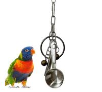 Campana para Pájaros, Juguetes para Pájaros De Acero Inoxidable - Pequeños Colgantes A | Juguete De Regalo con Dulce Sonido,