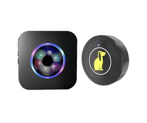 Campana para perro salida al aire libre | Timbre inalámbrico salida de perro | Botón impermeable 5 niveles de volumen para juego al aire libre educación interior acceso jardín casa apartamento