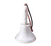 Campana pequeña | Campana de iglesia de hierro fundido - Timbre retro decoración para sonar para la escuela, puerta de casa, atención, mesita de noche, servicio al aire libre
