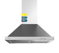 Campana piramidal bolero flux pm 606500 inox a de 60cm de ancho, acaba
