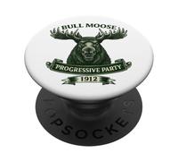 Campaña Roosevelt del Partido Progresista Bull Moose 1912 PopSockets PopGrip Adhesivo