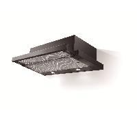 CAMPANA TELESCOPICA MEPAMSA SUPERLINE GLASS 60 NEGRA ANCHO 60 CM NEGRA
