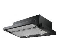 campana telescopica mepamsa superline glass 60 negra. ancho 60 cm negra