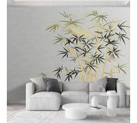 Campaña tradicional papel pintado panorámico 3D 350 x 256 cm, pintura china a la tinta botánica floral papel pintado - multicolor mural foto para sala de estar, dormitorio infantil, fondo de TV