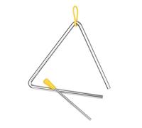 Campana Triangular, Instrumento de Percusión Triángulo de Acero con Percutor para Explorar el Mundo de la Música (6 pulgadas)