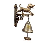 Campana vintage de exterior - Timbre decorativo de puerta para jardín | Timbre con forma de perro salchicha brujo para patio, porche, entradas, casa, apartamento, inauguración de regalo