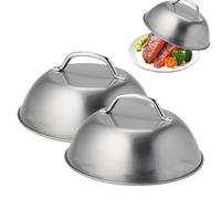 Campanas de Acero Inoxidable para Hamburguesas - Cubierta para Hamburguesas Con Queso - 2 Piezas