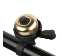 Campanas de bicicleta, accesorios transparentes para bicicleta de montaña para bocina para seguridad de ciclismo (dorado)