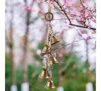Campanas de Bruja, Campanas de Viento para Jardín, campanillas de Viento de Bruja, decoración Wiccan para Perilla de Puerta del hogar, Campanas de Viento para Porche, balcón, Ventana