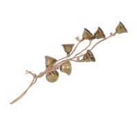 Campanas de bruja, estilo rústico vintage, campana colgante decorativa para juegos de rol (bronce antiguo)