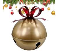 Campanas de Cascabel Grandes Decoración Vintage con La Cinta | Cascabeles Metálicos Tintineantes para Puerta Repisa de Chimenea Mesa Exterior Hogar Cena Fiesta Invernal Árbol Pequeño
