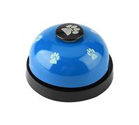Campanas de entrenamiento para mascotas, hierro robusto duradero Cute Cartoon Pet Bell Dog Puppy Pet Potty Training Bells Doggy Door Bell for Dog Cat(Azul)