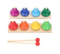 Campanas de escritorio para niños 8 nota colorida Música Música Instrumento de percusión Juguete con mazos de madera juguete musical educativo para niños aula de clases, juegos de