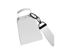 Campanas de júbilo ruidosas de 4 pulgadas, componente de hierro, sonido claro, deportivo, duradero, resistente a la corrosión, campana de vaca, correa de mano. Contenido del envío: instrumento de