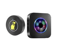 Campanas De La Puerta para Perros - Campana Inalámbrica De La Puerta De Mascotas - 5 Niveles De Volumen Botón Impermeable para elEntrenador para elApartamento Acceso En elPatio Trasero House Domést