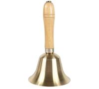 Campanas de mano latón 8 cm con mango madera que suenan fuertes, servicio cena for un uso duradero Para Casamento Navidad