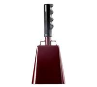 Campanas de mano para eventos deportivos, juegos de fútbol, campanas escolares, campanas de mano de granja, instrumentos musicales de percusión (8 pulgadas, azul) (10 pulgadas de bronce)