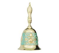 Campanas de mano vintage multifunción para aula, enseñanza, reuniones, bodas, Navidad, uso de mesa
