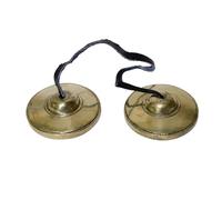Campanas de meditación tibetanas tradicionales, platillos Tingsha de latón hechos a mano para atención plena y yoga, tonos puros para curación de sonido