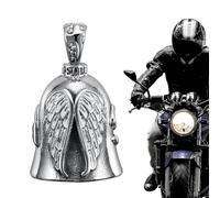 Campanas De Motociclista, Motocicleta Angel De La Guar Da Bell, Accesorios Portátiles Para Colgar En Campana Para Motocicleta Y Bicicletas, Campana De Guardián De Plata, Campanilla De Equitación