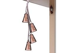 Campanas de Navidad,Campanas de Navidad para la decoración, campanas colgantes felices, campanas de Navidad de la suerte vintage, Cadena de campana colgante decorativa, cencerro rústico para la
