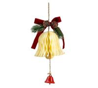 Campanas de Navidad con diseño de panal vibrante, construcción resistente y sonido claro para interiores y exteriores, decoración navideña tradicional y moderna