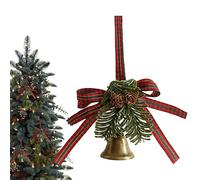 Campanas de Navidad - Decoración Rústica De Hierro | Campana de Puerta de Navidad,Para Uso Interior Chimenea Oficina Del Hogar Sala De Estar Comedor Cocina Dormitorio Baño Pasillo Escalera Entrada