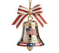 Campanas de Navidad del 250 aniversario - navideños con campana, campanas patrióticas del fundador de América 250, para colgar para las vacaciones, decoración con guirnalda para Por