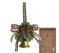Campanas de Navidad,Hierro Estilo Granja | Campanas De Navidad Para Repisa - Para Uso Interior Chimenea Oficina Del Hogar Sala De Estar Comedor Cocina Dormitorio Baño Pasillo Escalera Entrada