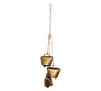 Campanas de navideñas, campanas rústicas vintage para jardín, carillones de viento para oficina, Acción de Gracias, decoración , sala de estar, aula, festivales escolares, restaurantes