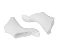 Campanas de palanca de freno de silicona para Shimano-ST-5600 5601 6600 cubierta antideslizante para palanca de cambios suave al tacto agarre resistente a la intemperie par de repuesto negro (blanco)