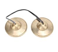 Campanas de platillos Tingsha, símbolos propicios, campana de meditación artesanal, instrumentos de curación de sonido, campanas tibetanas de latón portátiles para yoga de la vida