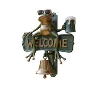 Campanas de Puerta para hogares, Bonito Letrero de Bienvenida de Rana, decoración del hogar, letreros Divertidos para Pared al Aire Libre, Tienda, Restaurante, jardín, al Aire Libre, Entrada