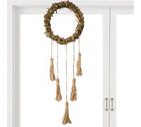 Campanas de puerta para tiradores de puerta, carillón de viento, colgante rústico con joyas de campana, encanto decorativo para terraza, jardín, hogar y entrada