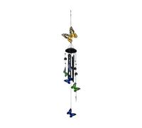 Campanas de viento artísticas decorativas de metal con sonido armonioso, decoración de arco iris, colgantes decorativos para exteriores, campanillas de viento con sonido melódico