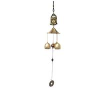 Campanas de Viento, Carrillon de Viento de Metal de La Vendimia,Chino Feng Shui Campana de la Suerte Colgante Ornamento de la Suerte para el Hogar Jardín Patio Colgante Decoración Regalo(#7)