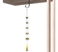 Campanas de Viento - Colgante Colgante para Exteriores de 36 Pulgadas 5 Campanas | de Viento, melódico Relajante, resonancia metálica, Acento Decorativo de jardín para Patio