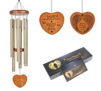 Campanas de Viento conmemorativas, campanillas de Viento de 37 Pulgadas para Exteriores, Grandes campanillas de Viento de Tono Profundo para campanillas de Viento Exteriores para la pérdida de un ser