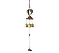 Campanas de viento de aleación de cobre de metal para colgar campanas de puerta de ciudad B6A2 Feng Lucky House colgante Money Shui