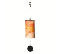 Campanas de viento de armonía curativas de 9 notas y 4 acordes, sonido calmante de curación y meditación, perfecto para dormitorio, balcón, decoración al aire libre y decoración al aire libre (naranja