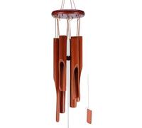 Campanas De Viento De Bambú para Exteriores, Campanillas De Viento De Madera para Jardín Patio Decoración del Hogar, Decoración De Buena Suerte para Mujeres, Cementerio del Día De La Madre, Patio
