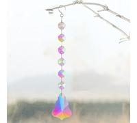 Campanas de viento de cristal atrapasueños (paquete de 3) - Adorno colgante de jardín para patio al aire libre o decoración de interiores, refractor de luz de estilo vintage