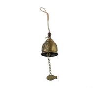 Campanas de viento de la suerte, adorno de cuerda de cáñamo de aleación de Feng Shui, colgante de campanilla de viento de metal, colgante pequeño de campana creativa para el hogar (Buda)