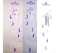 Campanas de viento de tubo de metal para jardín, patio y decoración del hogar, campana de viento colgante de 45 cm con golpeador acrílico, construcción de metal resistente al óxido