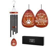 Campanas de viento para la pérdida de un perro, regalo conmemorativo de condolencias para perros, campanillas de viento conmemorativas para mascotas, regalo de duelo para amigos y familiares